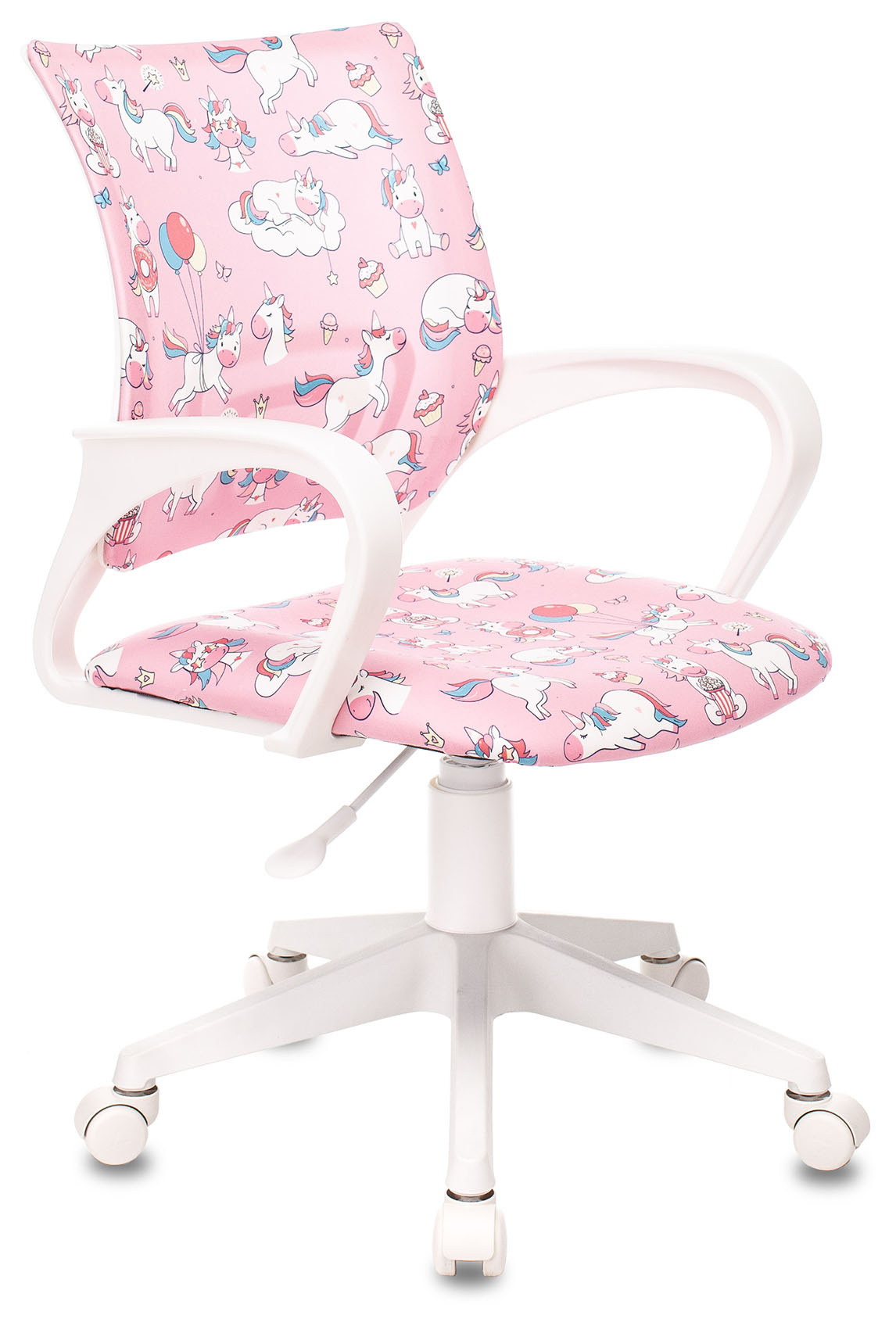 Кресло детское компьютерное Бюрократ BUROKIDS 1 W розовый единороги - купить в mebelion, цена на Мегамаркет