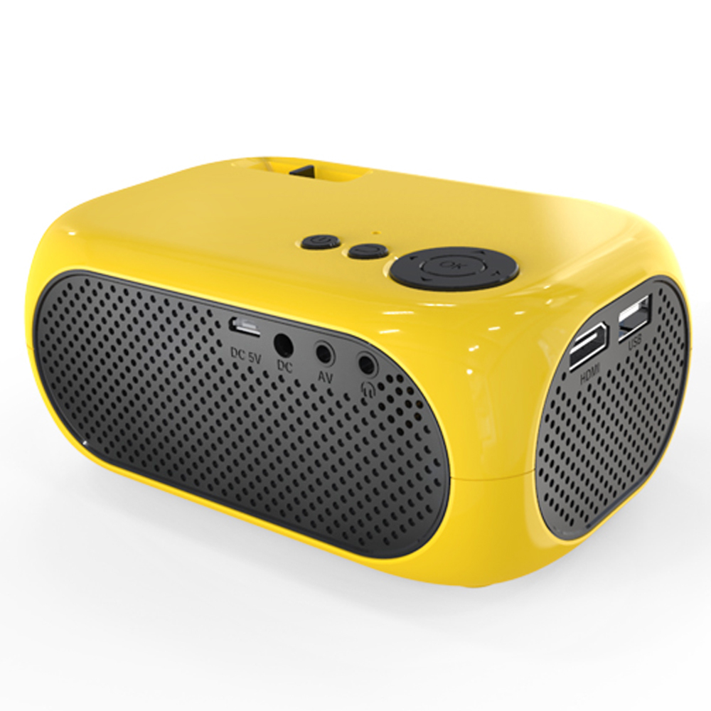 Видеопроектор GoodStore24 Yellow (MINIProjector/Yellow), купить в Москве,  цены в интернет-магазинах на Мегамаркет