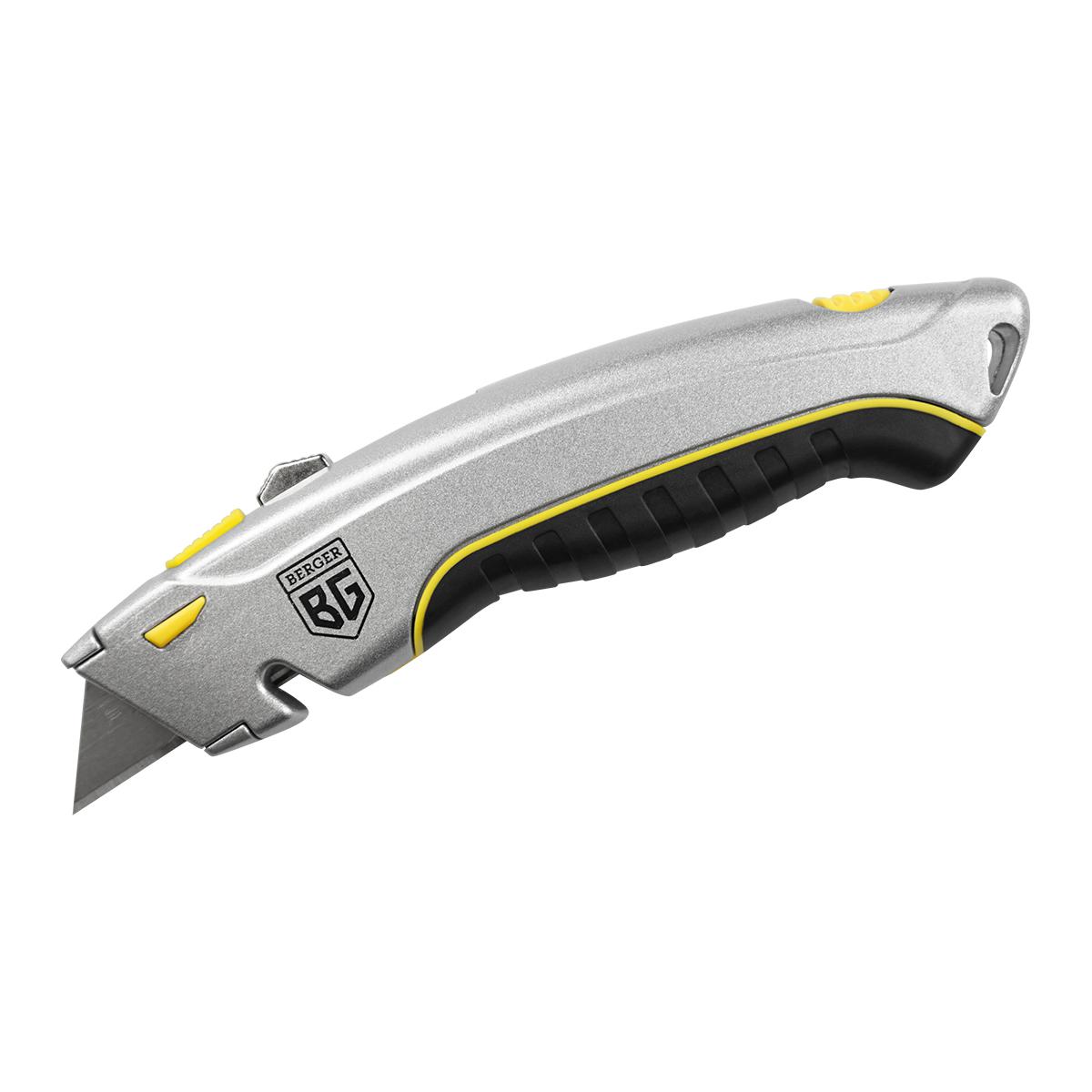 Нож с сегментированными лезвием BERGER BG1350 + 4 сменных лезвия в комплекте купить в интернет-магазине, цены на Мегамаркет