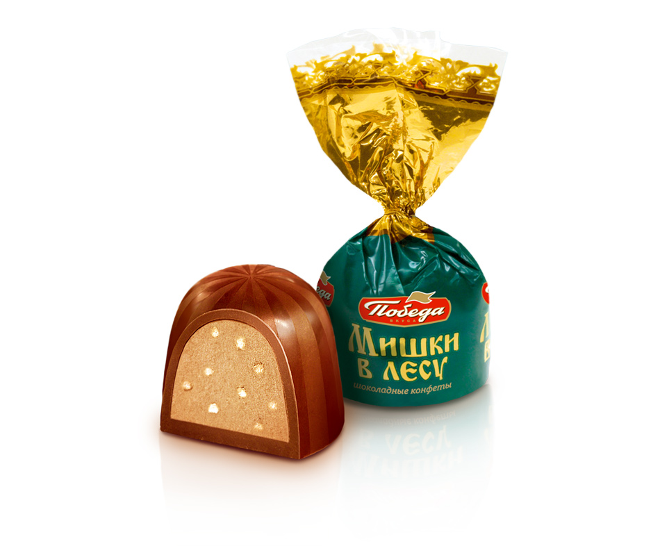 Шоколадные конфеты Победа вкуса Мишки в лесу -1 кг