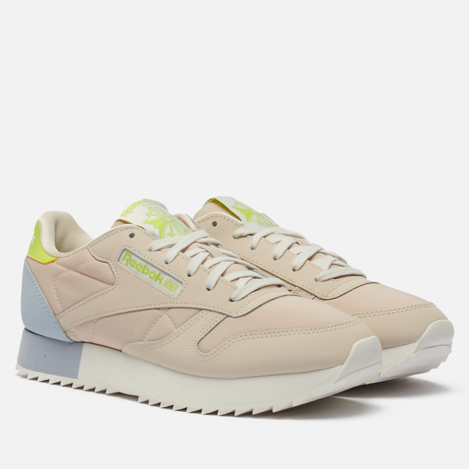 Кроссовки женские Reebok Classic Leather Ripple бежевые 37 EU - купить в  Москве, цены на СберМегаМаркет