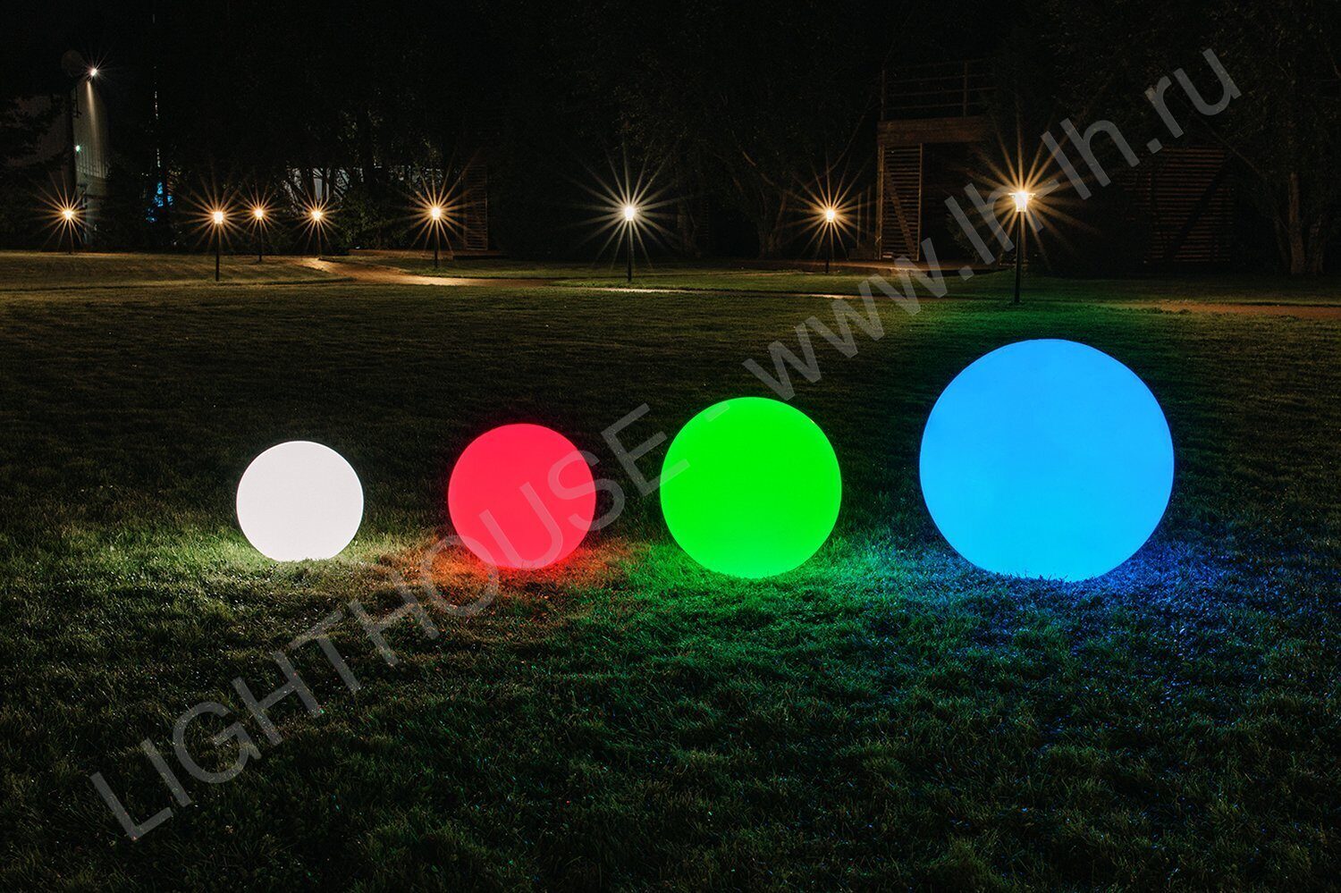 Уличный шар-светильник Moonlight 30 см 220V RGB