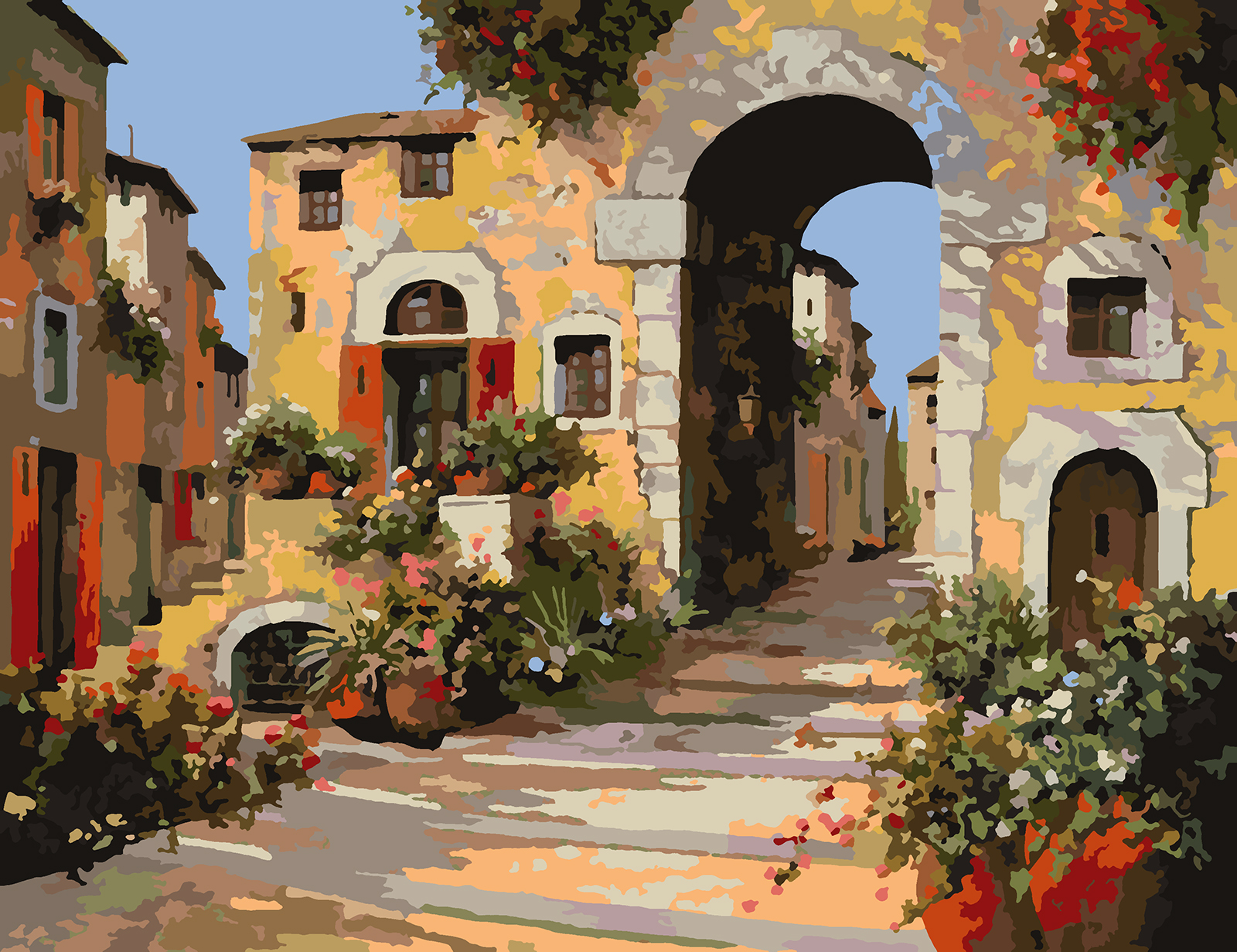 Итальянские пейзажи художник Guido Borelli