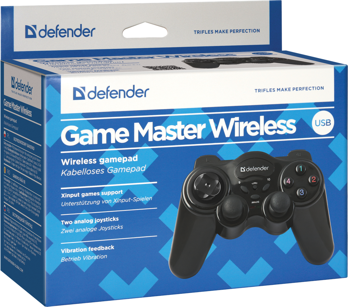 Геймпад Defender Game Master Wireless Black (64257)