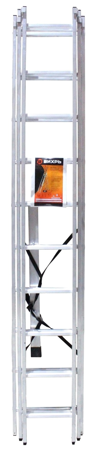 Лестница алюминиевая трёхсекционная ЛА 3х11 Вихрь - купить в ЛИНИЯ, цена на Мегамаркет