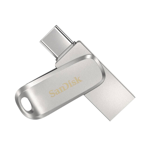 Флешка SanDisk Ultra Dual Drive Luxe 256ГБ Silver (SDDDC4-256G-G46) - купить в Мегамаркет Москва, цена на Мегамаркет