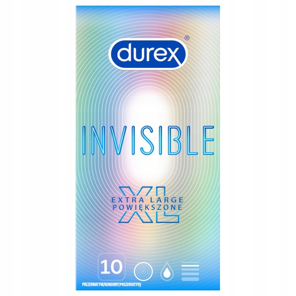 Презервативы Durex Invisible ультратонкие XXL 12 шт.