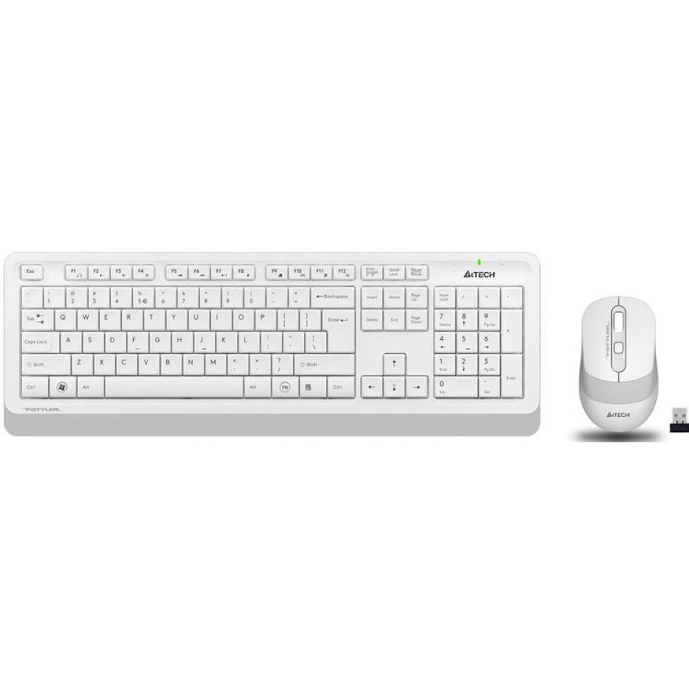 Комплект A4Tech FG1010 White/Grey - купить в Ситилинк, цена на Мегамаркет