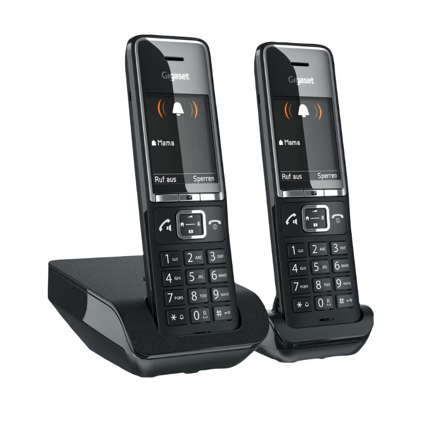 DECT телефон Gigaset Comfort 550 DUO черный с двумя трубками - купить в  elmall.ru, цена на Мегамаркет