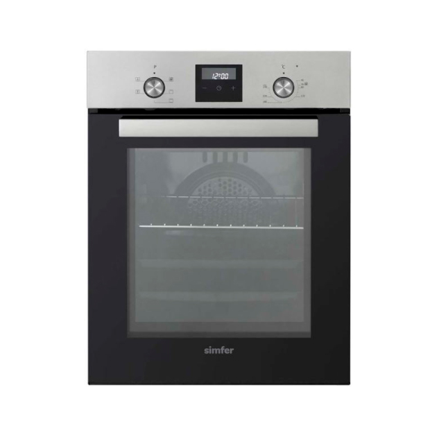 Встраиваемый электрический духовой шкаф Simfer B4EM56055 Black/Silver, купить в Москве, цены в интернет-магазинах на Мегамаркет