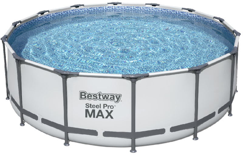 Каркасный бассейн Bestway Steel Pro Max 5612Z BW 488х488х122 см - купить в Мегамаркет Москва Томилино, цена на Мегамаркет