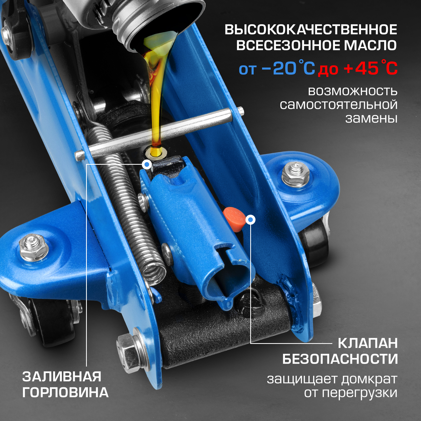 Домкрат STELS 51127 гидравлический подкатной, 2 т, h подъема 140–340 мм ...