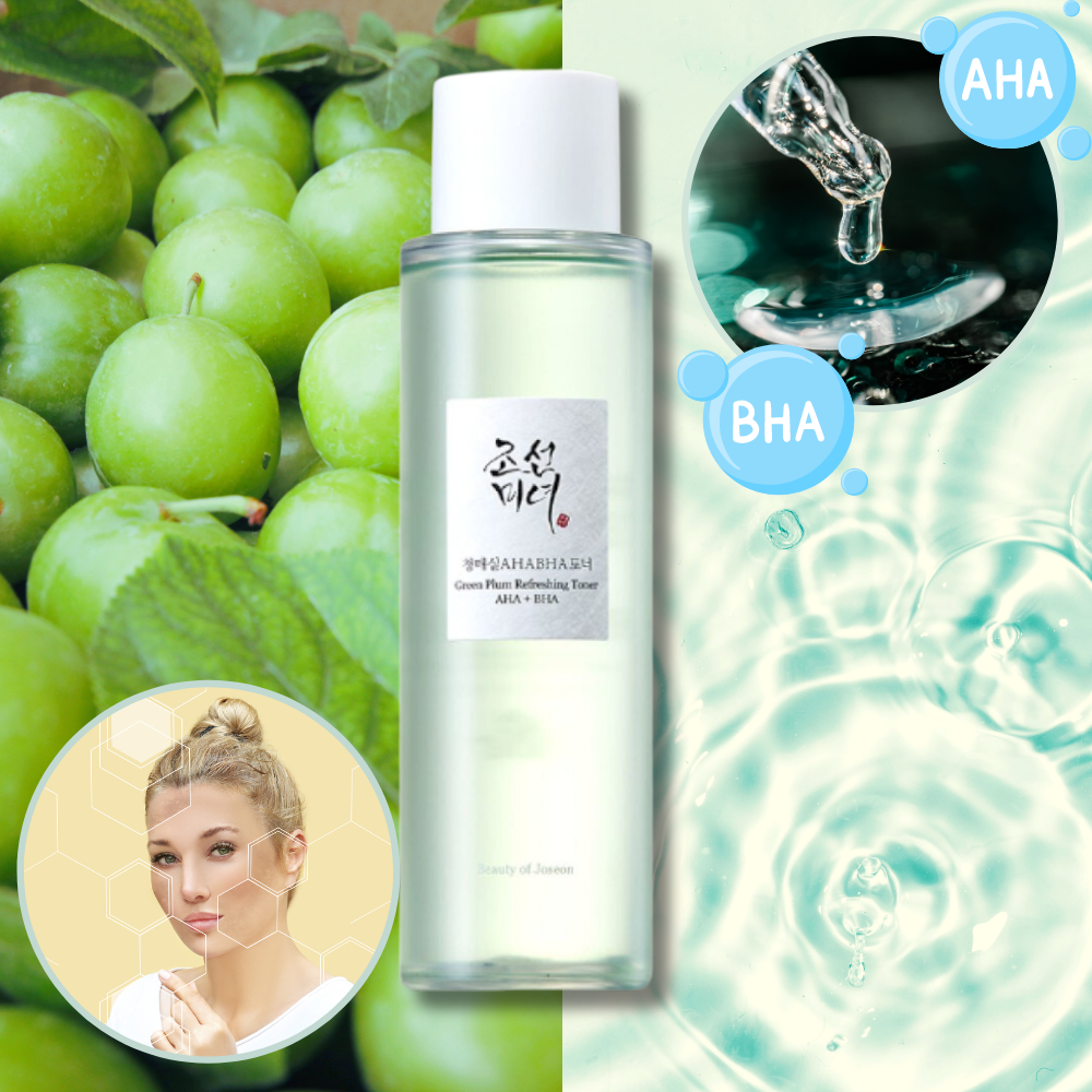 Купить тонер Beauty of Joseon Green Plum Refreshing Toner AHA + BHA для лица кислотный 150 мл, цены на Мегамаркет | Артикул: 600014798828