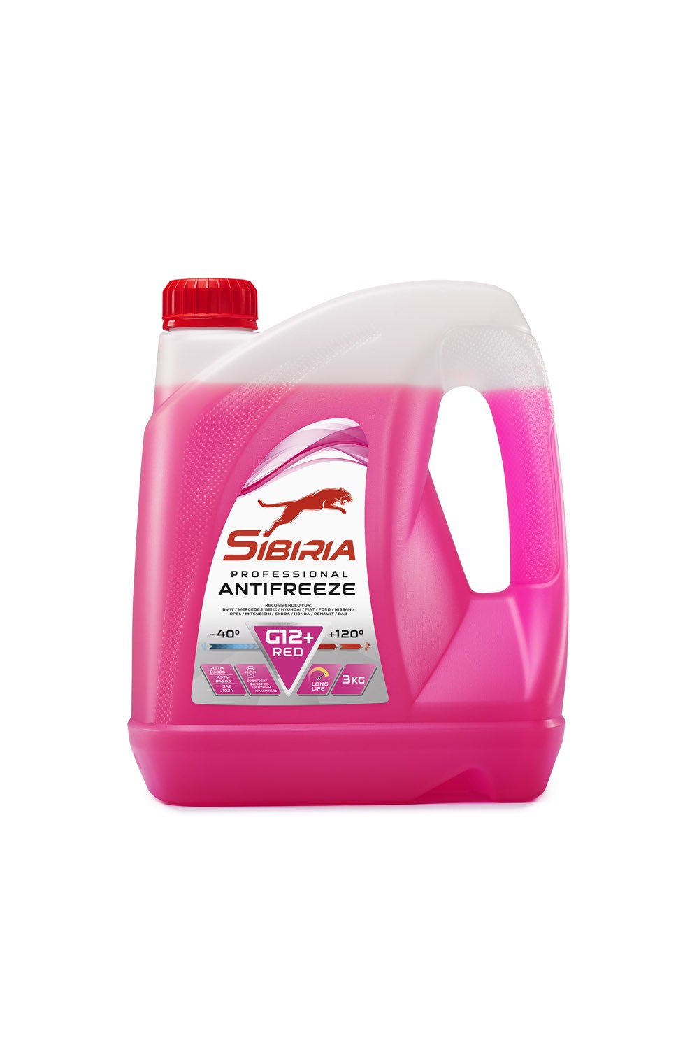 Антифриз SIBIRIA ANTIFREEZE G12+ (-40) красный 3 кг - купить в Москве, цены на Мегамаркет