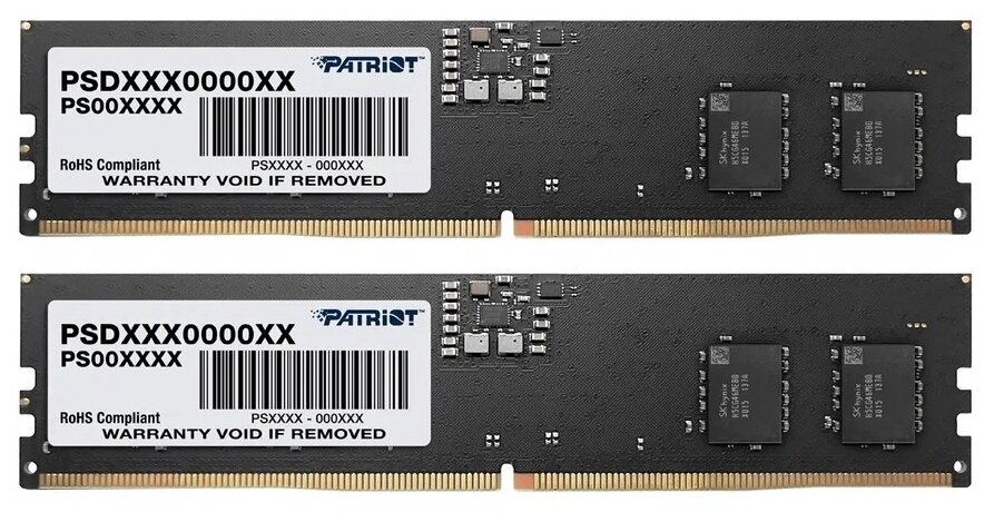 Оперативная память Patriot Signature Line (PSD532G4800K) DDR5 2x16Gb 4800MHz - купить в El-Store, цена на Мегамаркет