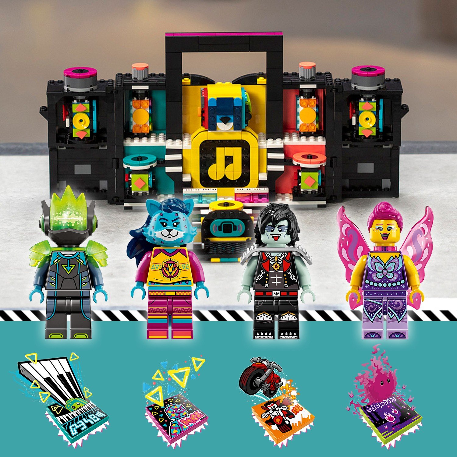 Купить набор для творчества LEGO VIDIYO 43115 The Boombox (Бумбокс), цены  на Мегамаркет | Артикул: 100028627859