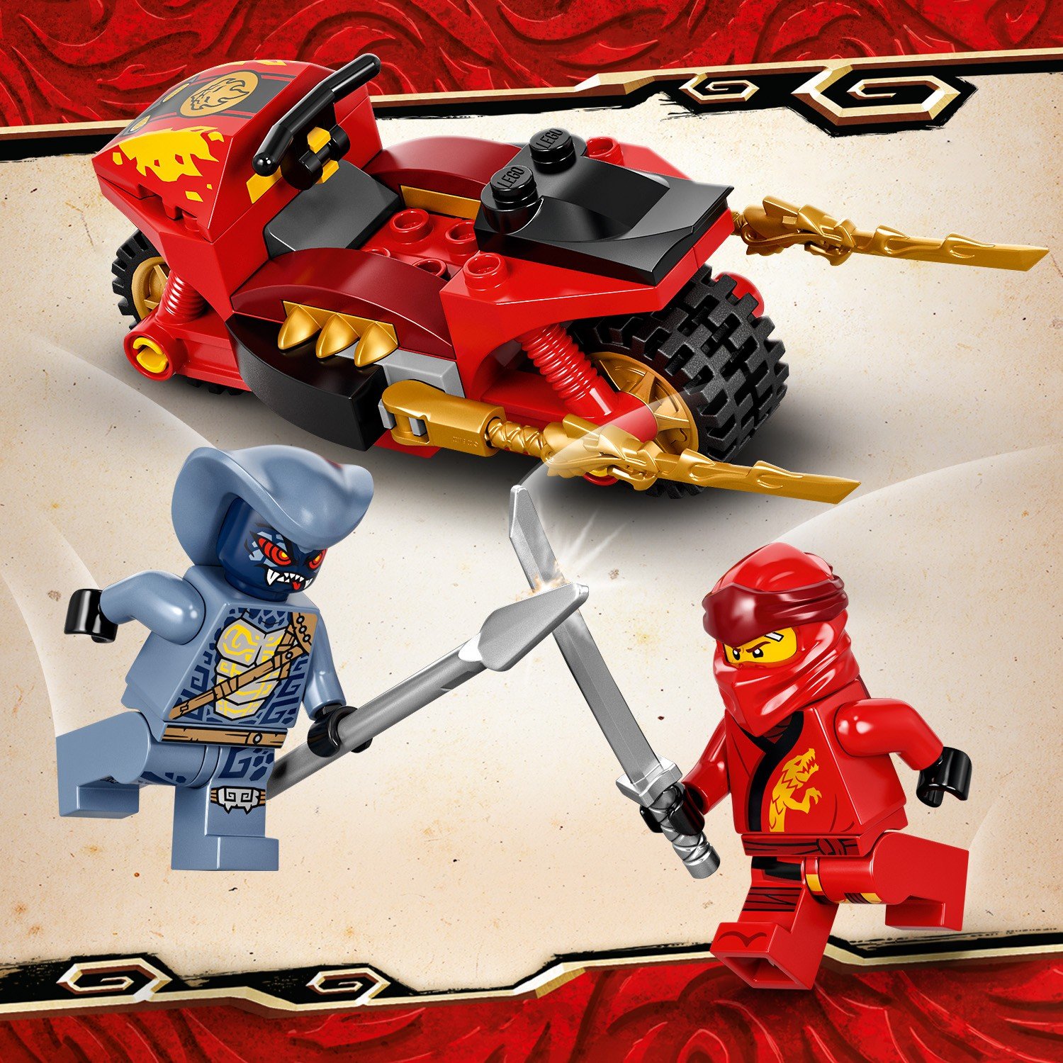 Купить конструктор LEGO NINJAGO 71734 Мотоцикл Кая, цены на Мегамаркет |  Артикул: 100028627868