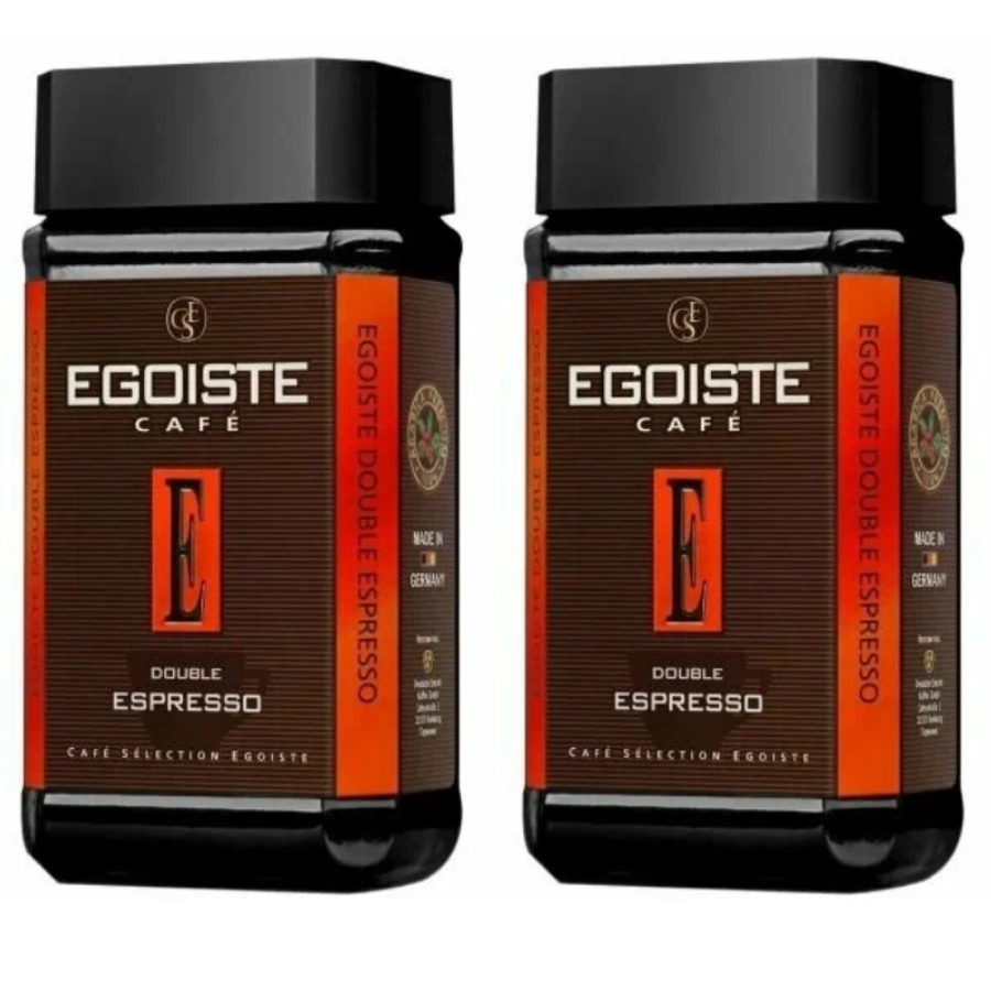 Кофе растворимый Egoiste Double Espresso сублимированный, 2 шт по 100 г – купить в Москве, цены в интернет-магазинах на Мегамаркет