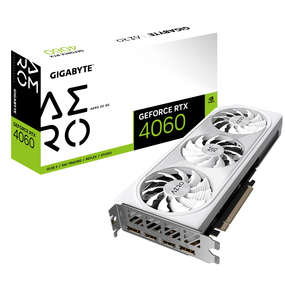 Видеокарта GIGABYTE NVIDIA GeForce RTX 4060 AERO OC - купить в Lime Store, цена на Мегамаркет