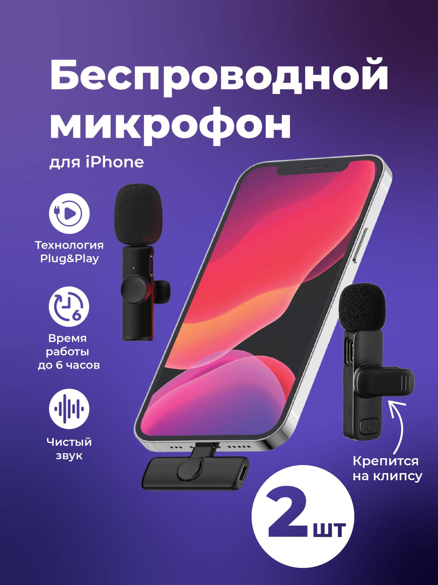 Микрофон SSY Петличка для iphone 2 шт черный (18710) - отзывы покупателей  на маркетплейсе Мегамаркет | Артикул: 600011780201