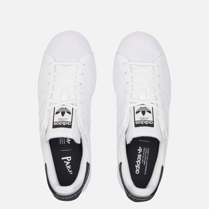 Кеды мужские Adidas Originals x Parley Superstar белые 46.5 EU