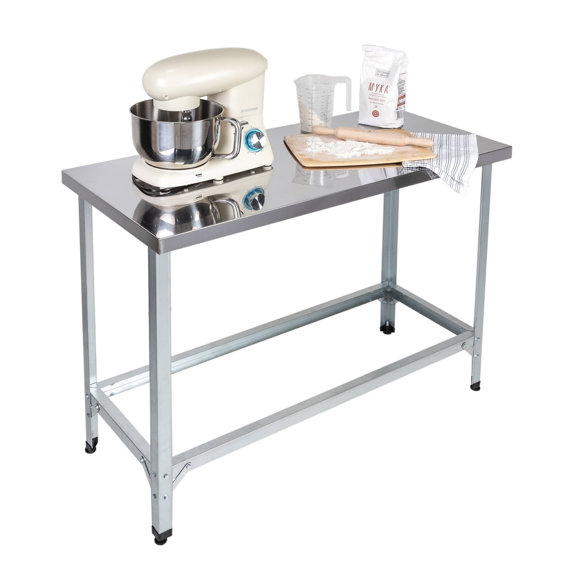 Стол производственный островной с полкой решеткой +900. Стол спл 1200*600*850 полка сплошная оцинк. Сталь. Стол производственный с полкой 1500х600х870 соп-15/ббн. Стол производственный островной.