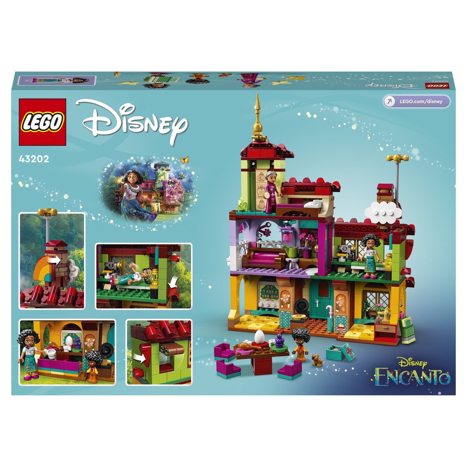 Купить конструктор LEGO Disney Princess Дом семьи Мадригал, 587 деталей,  43202, цены на Мегамаркет | Артикул: 100029775283