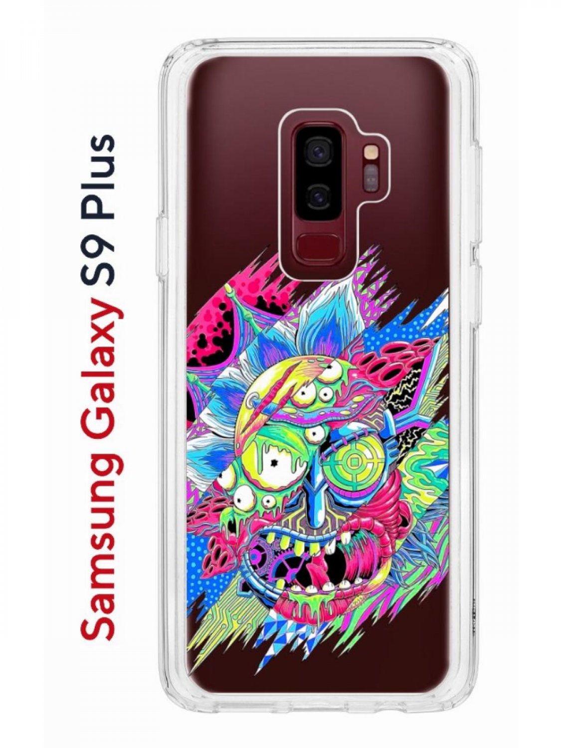 Чехол на Samsung Galaxy S9 Plus Kruche Print Многоликий Рик,противоударный  бампер, купить в Москве, цены в интернет-магазинах на Мегамаркет