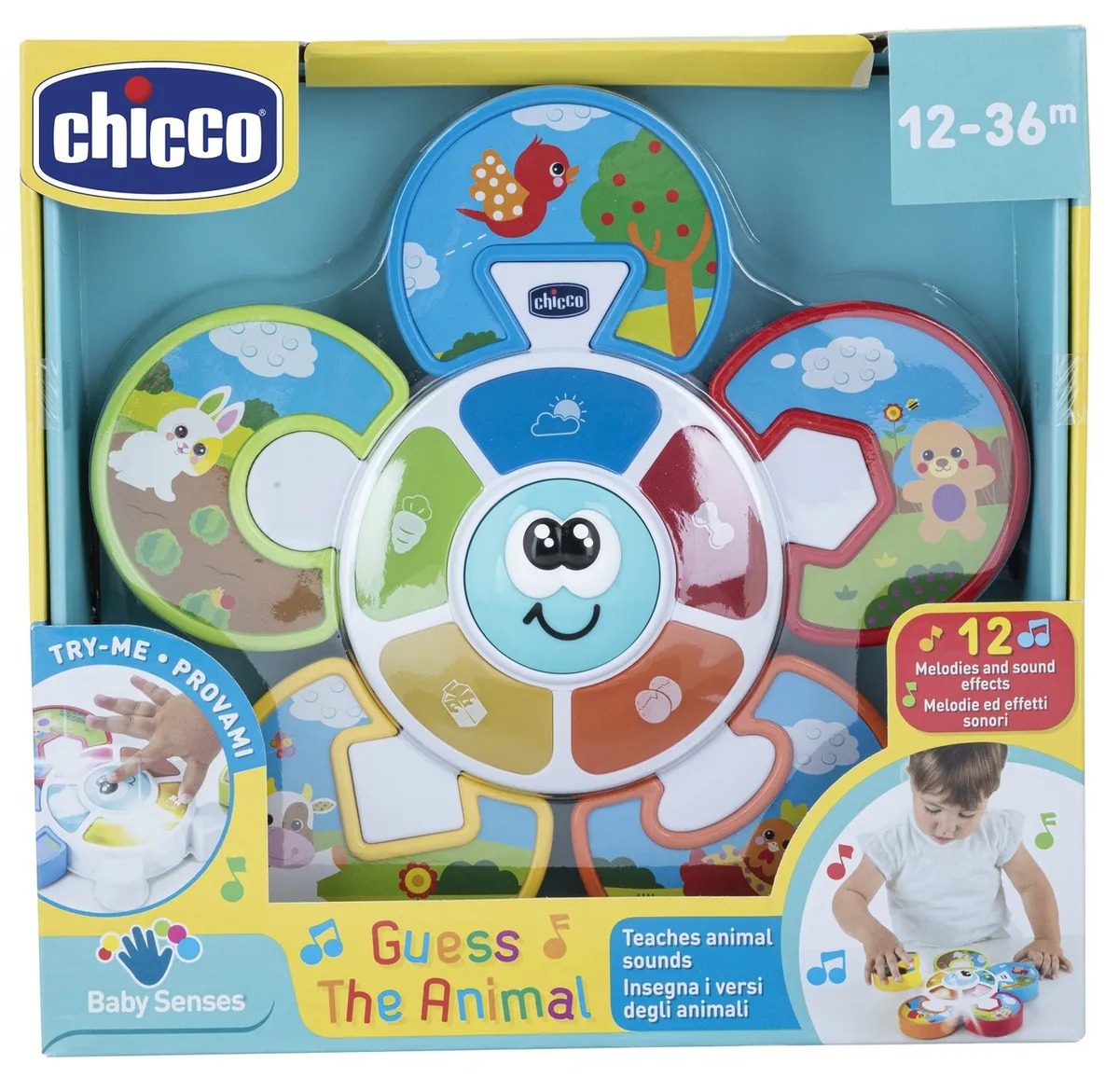 Игрушка развивающая музыкальная Chicco Угадай животное 12м+ - купить в  Олант, цена на Мегамаркет