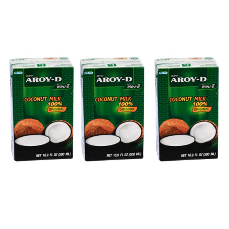 Кокосовое молоко Aroy-D (3 шт. по 500 мл) - купить в Фруктовичок, цена на Мегамаркет
