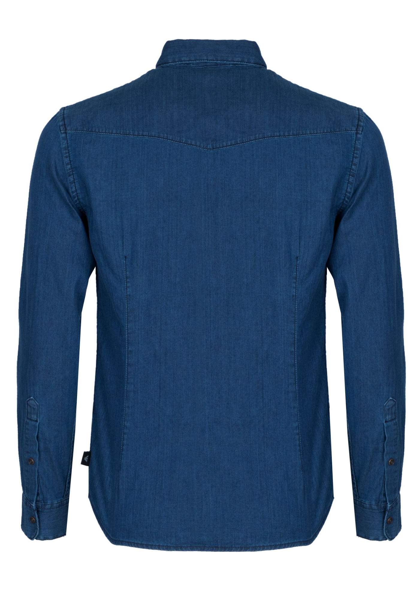 Джинсовая рубашка мужская Emporio Armani 99154 синяя M