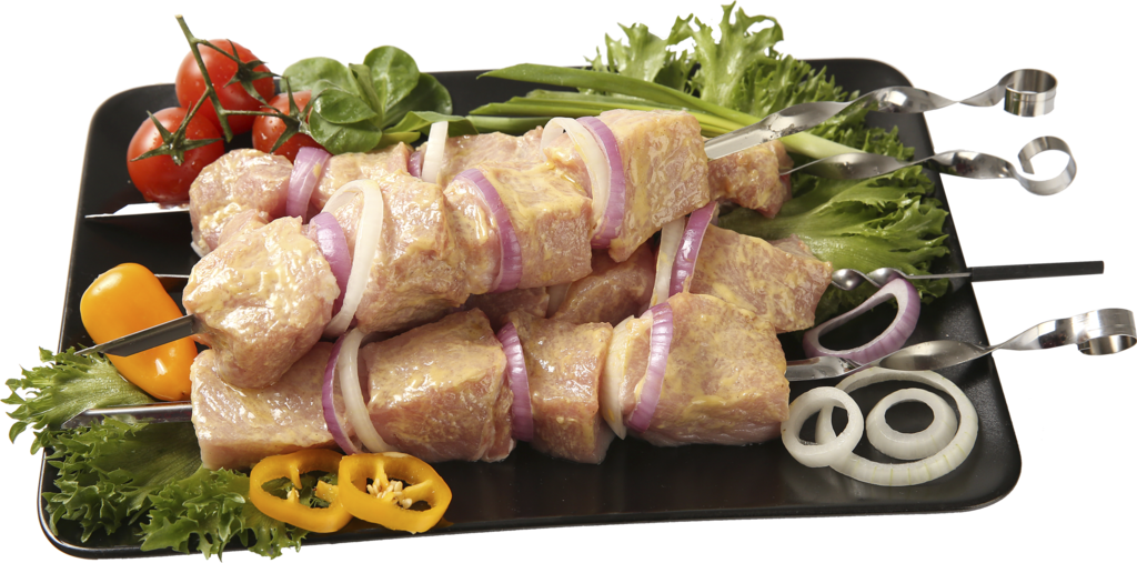 Купить шашлык из свиной корейки Лента в сливочном соусе охлажденный ...