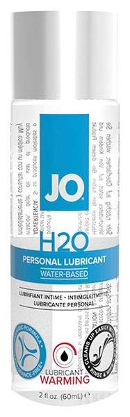 Возбуждающий лубрикант на водной основе JO Personal Lubricant H2O Warming 60 мл.