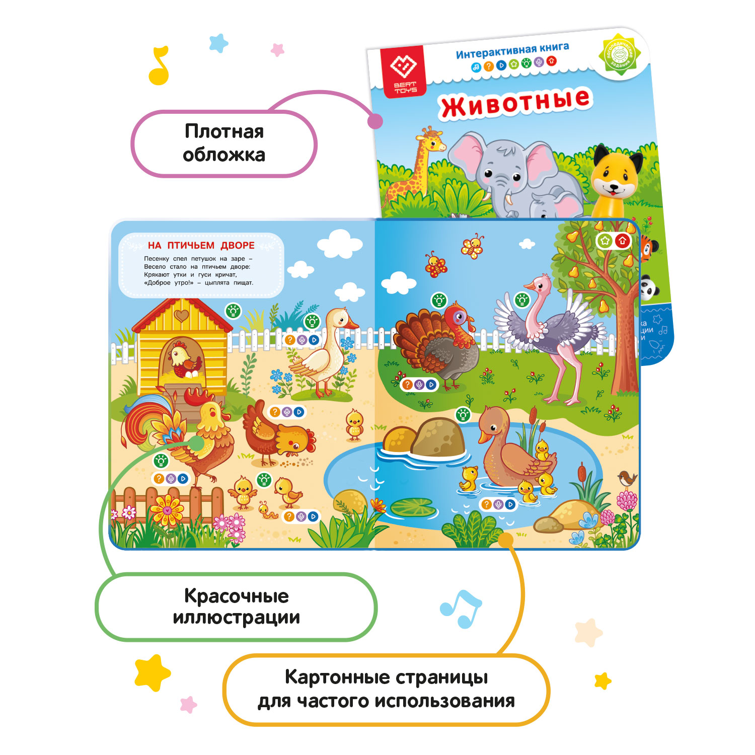 Набор BertToys Игрушка логопедическая Панда Тичи + 2 Книги - Моя Азбука и  Животные – купить в Москве, цены в интернет-магазинах на Мегамаркет