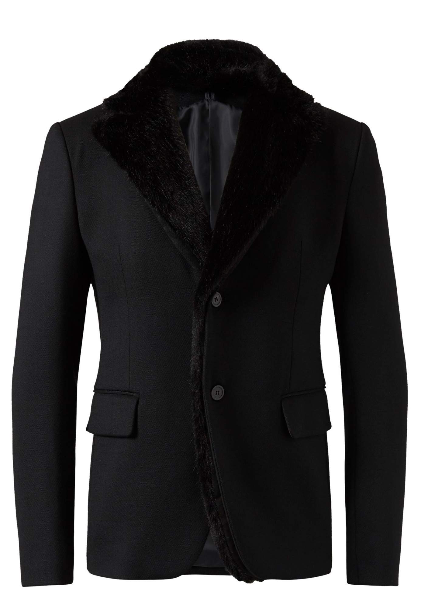 Пальто мужское Emporio Armani 102546 черное 50 IT