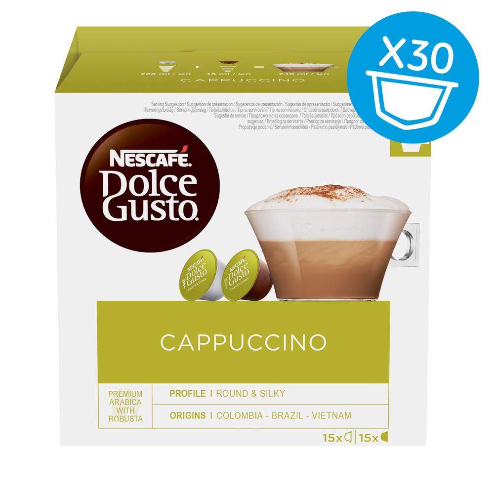 Кофе в капсулах Dolce Gusto Cappuccino в большой упаковке, 30 кап. - купить в Успешное дело Пушкино Москва (со склада МегаМаркета), цена на Мегамаркет