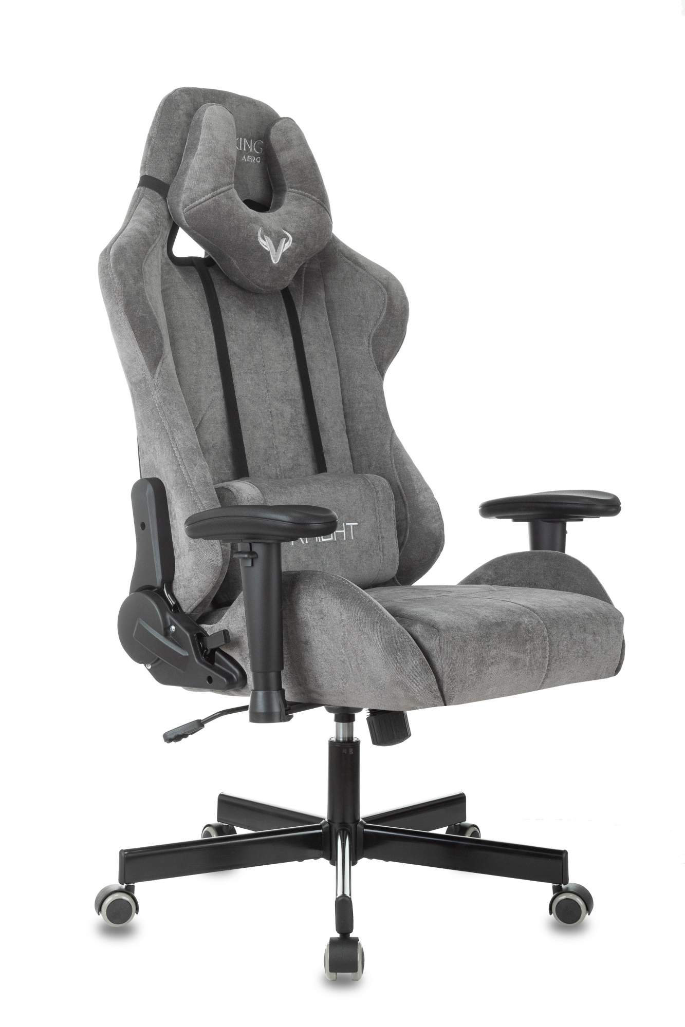 Кресло игровое Zombie Viking Knight Fabric серый - купить в Кресла Бюрократ (со склада МегаМаркет Мытищи) (со склада МегаМаркет), цена на Мегамаркет