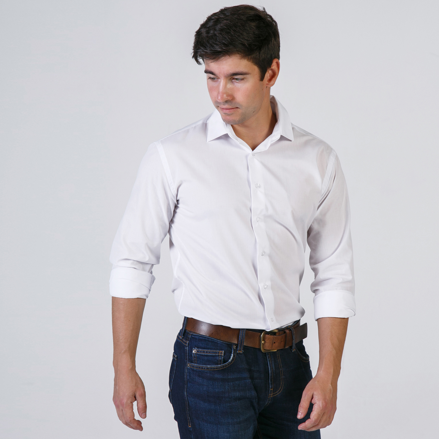 Рубашка мужская WOMEN MEN WMOD21B09-170 белая 42