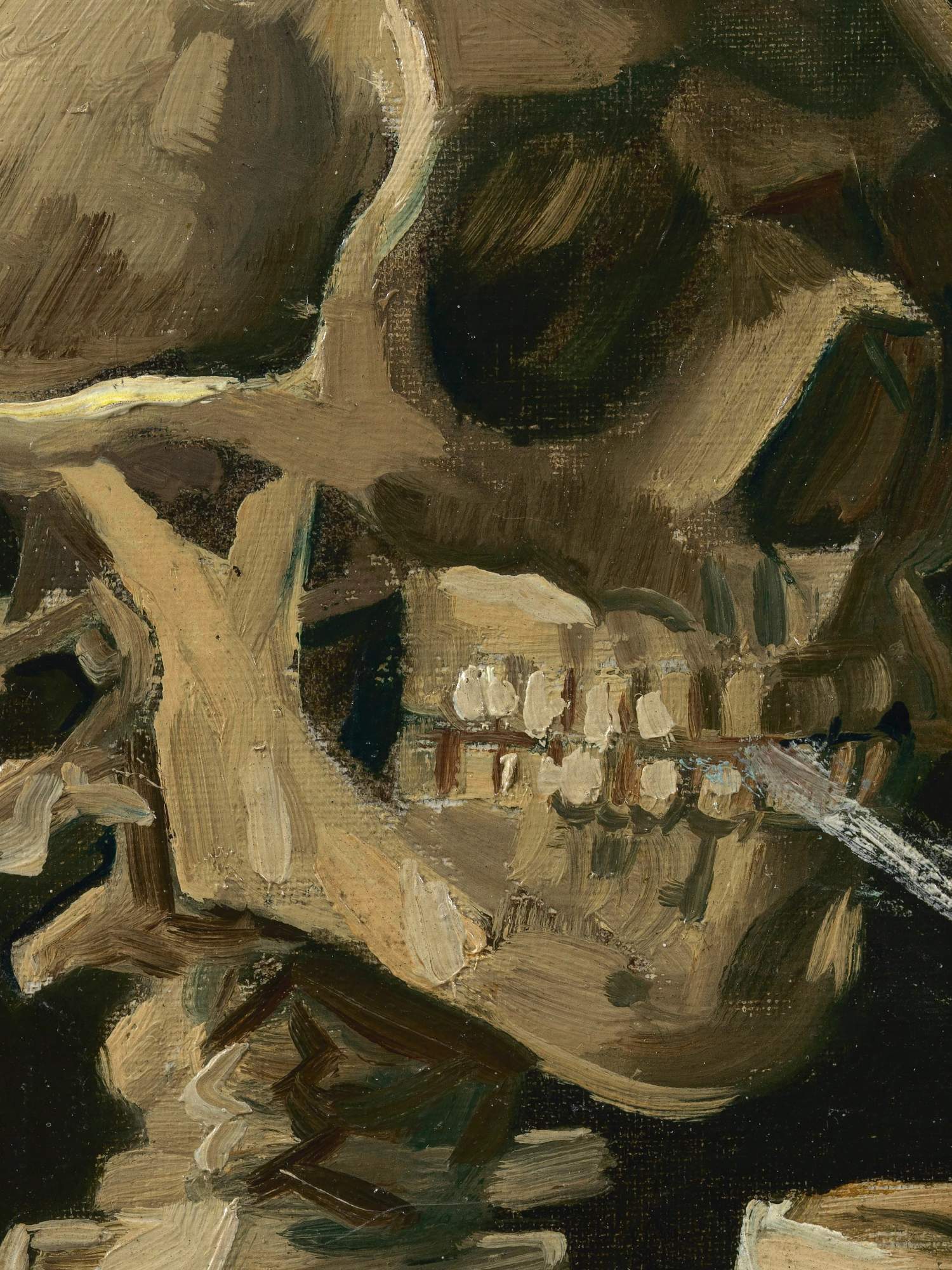 Картины Ван Гога "Прогулка заключённых Тюремный двор + Череп с горящей сигаретой" р