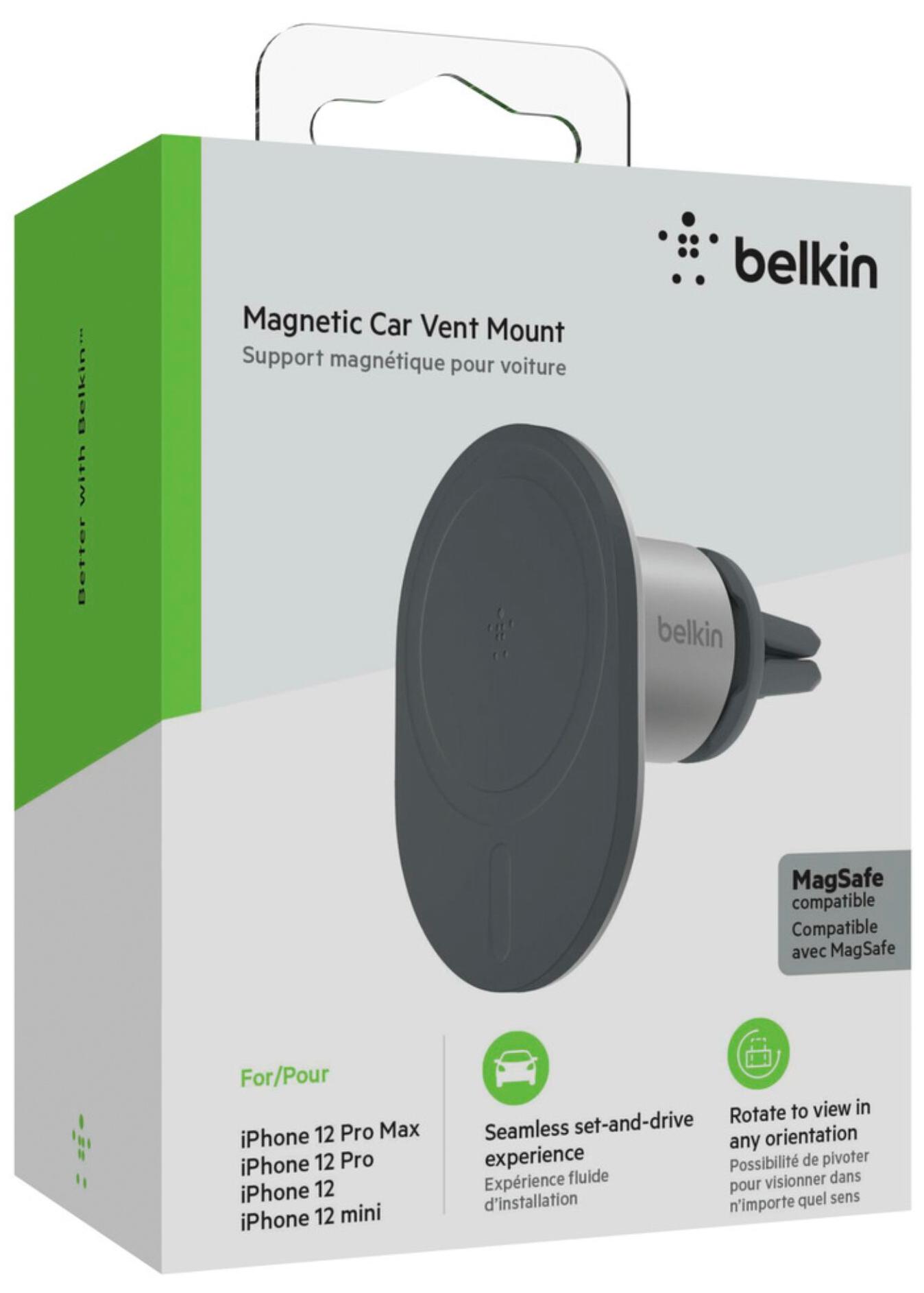 магнитный держатель для телефона belkin mount pro with magsafe wic003btgr (88) фото