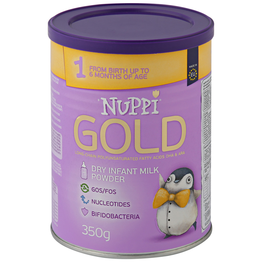 Молочная смесь NUPPI Gold 1, с 0 до 6 месяцев, 350 гр 1 шт., банка