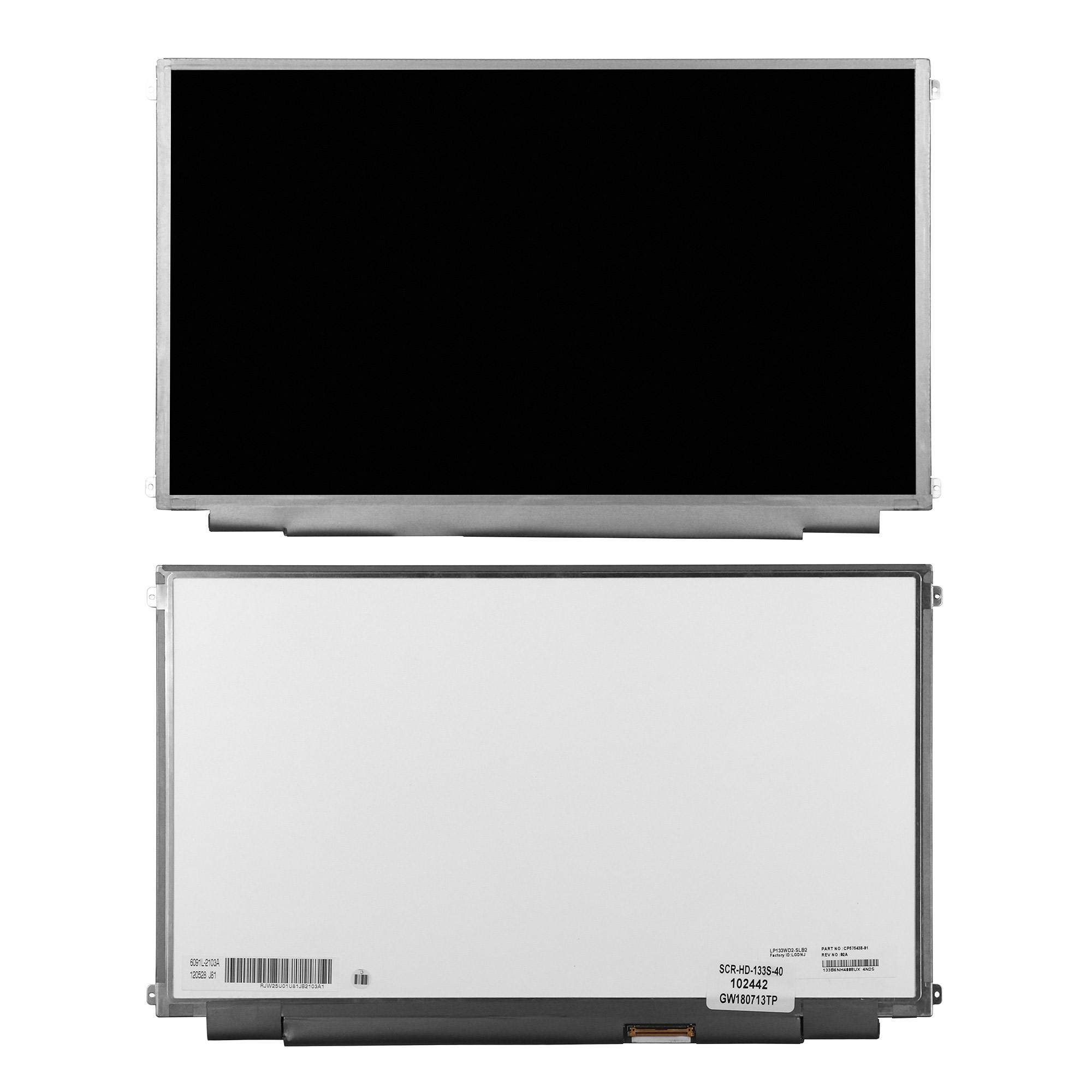 Матрица OEM для ноутбука 13.3" 1600x900 HD+, LED, IPS, глянцевая. PN: LP133WD2 (SL)(B2).