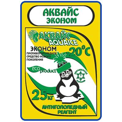 Реагент антигололедный до -20 С°   25кг ЭКОНОМ "АКВАЙС" 1/1