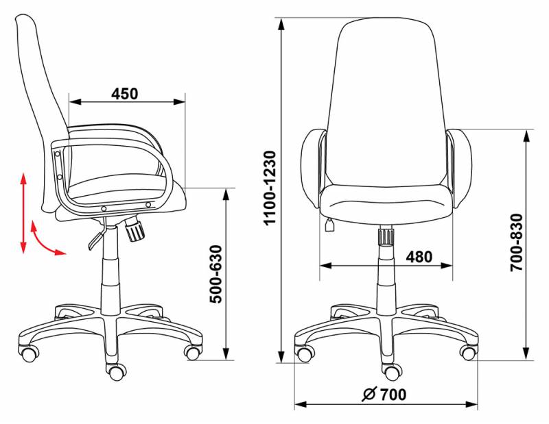 Кресло ch 725 axsn