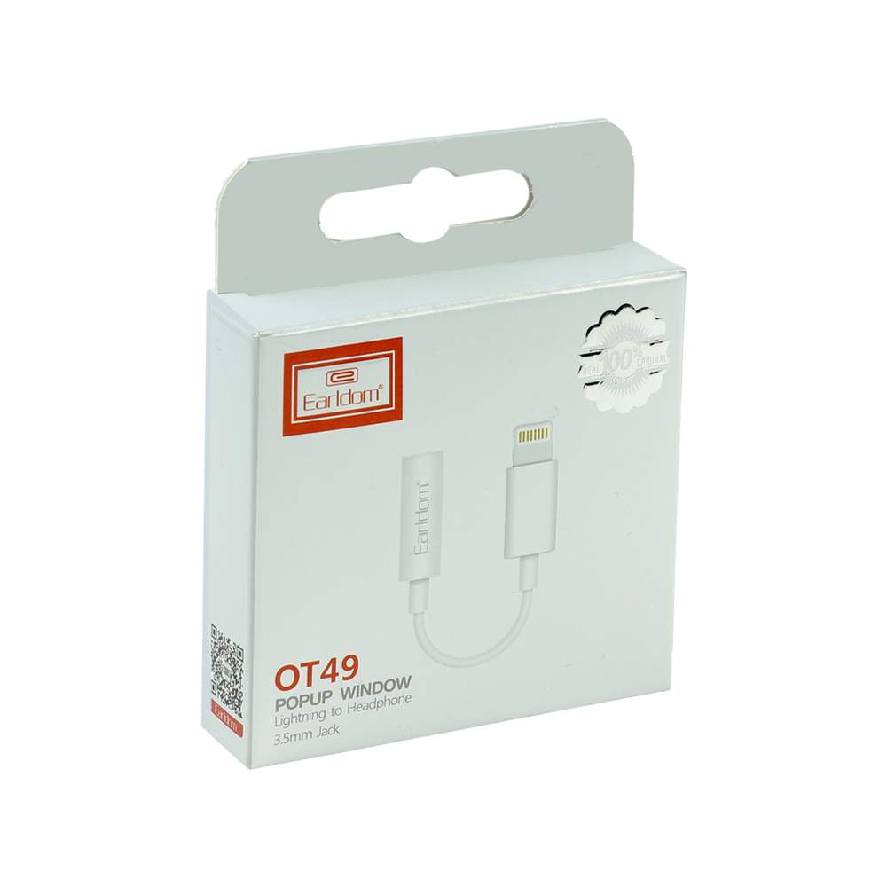 Adaptador Lightning a 3.5 mm Earldom ET-OT49