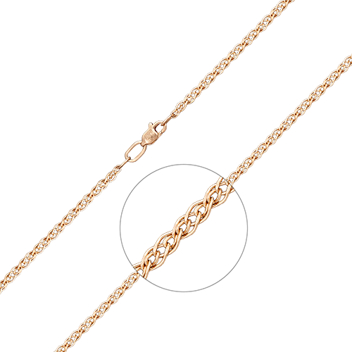 Цепочка из красного золота 55 см PLATINA jewelry 21-0503-040-1110-17