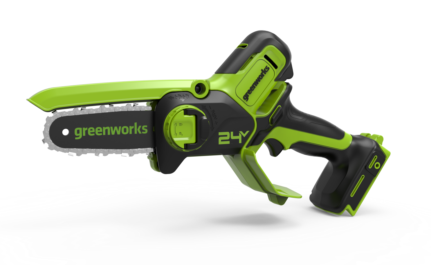 Цепная мини пила аккумуляторная Greenworks Арт. 2008207, 24V, 10см, без АКБ и ЗУ - купить в БВ Москва, цена на Мегамаркет