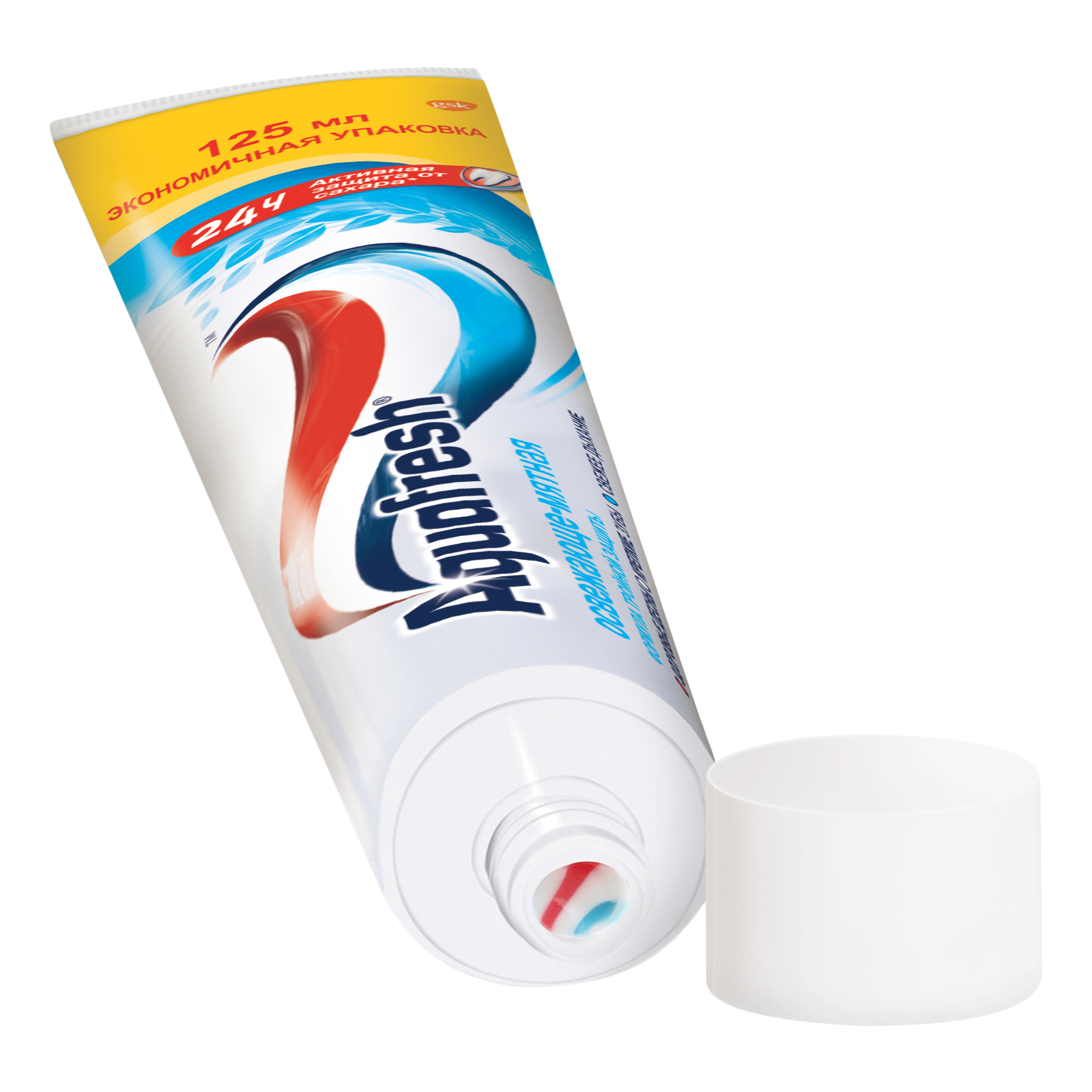 Зубная паста Aquafresh Тройная защита Освежающе-мятная, 125 мл