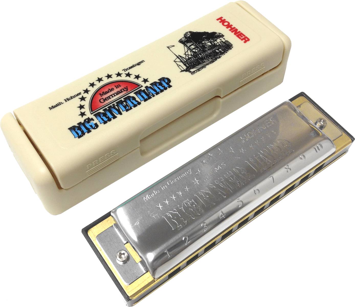 Купить губная гармоника диатоническая HOHNER Big river harp 590/20 C, цены на Мегамаркет | Артикул: 100026262227