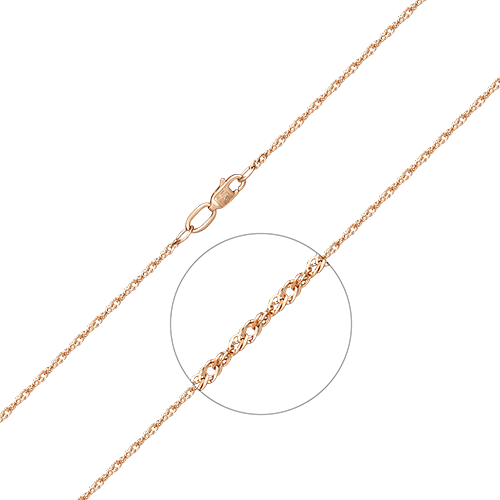 Цепочка из красного золота 65 см PLATINA jewelry 21-0703-025-1110-17